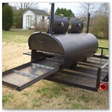 8' x 30" Charcoal wood smoker